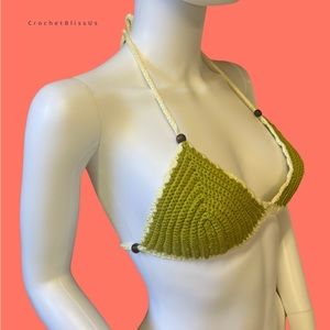 Handmade crochet bikini top